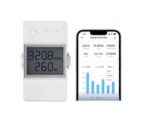 SONOFF Smart Wi-Fi power meter switch with possibility to limit 230VAC, 16A, DIN