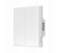 SONOFF WiFi Smart Touch Light Switch, Smart Wall Light Switch with Touch Experience and LED Backlighting, Panel is Removable and Replaceable, Lives and Neutral Wires Requires, 2 Gang, (T5-2C-86)