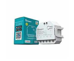 SONOFF Smart WiFi Curtain Switch Module 2 Way Dual Relay for Motorized Curtain,Blinds,Roller Shutter, Works with Alexa, No Hub Required, DUALR3 Lite