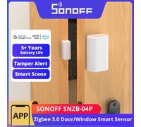 SONOFF SNZB-04P Zigbee Door Window Sensor Local Smart Scene Linkage Tamper Alert Home Security Works with Alexa Google Home