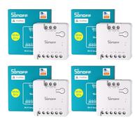 SONOFF WiFi MINI-D Smart Switch with Matter,Dry Contact Output,Supports AC or DC Input,Compatible Alexa & Google Home,for Garage Doors、Boilers、DC Low Power Motors/Solenoid Valves (4 PCS)