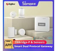 SONOFF ZBBridge-P Zigbee Bridge Wireless Switch Temperature Humidity Motion Door/Window Sensor Work with WiFi Via eWeLink APP SNZB-02P