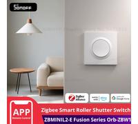 SONOFF Orb-ZBW1L Zigbee 3.0 Smart Wall Switch, No Neutral Required, 1-Gang Light Switch, Works with Alexa & Google Assistant, 6A Load, Compatible with Home Assistant & Zigbee2MQTT
