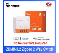 SONOFF ZBMINIL2 ZBMINI Extreme Zigbee Smart Switch No Neutral Required 2 Way Module Switch Works with Alxea eWelink APP Control 3 PCS ZBMINI L2