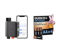 SONOFF Zigbee 3.0 Irrigation Timer, Smart Water Timer for Irrigation, Sprinkler Timer, Automatic Watering System Hose Timer for Lawn & Garden, APP Control + Duracell Optimum pack of 4 AA