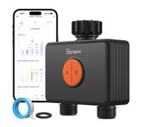 SONOFF Zigbee Dual Channel Water Valve with Flow Meter Garden Irrigation Timer