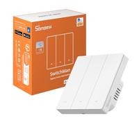 SONOFF Zigbee Smart Light Switch, Requires SONOFF Zigbee Hub, Smart Switch, No Neutral or with Neutral, APP Remote Control, Zigbee Switch ZBM5 86-Type, 3 Gang
