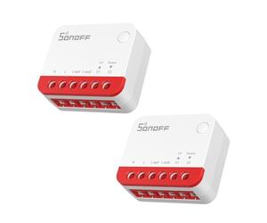 SONOFF Zigbee Smart Roller Shutter Switch, MINI-ZBRBS, Mini Size, Percentage Control, Zigbee Repeater, Alexa/Google Assistant/Home Assistant Support, Neutral Wire Required, 2-Pack