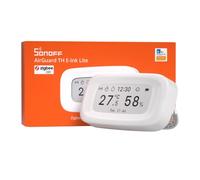 SONOFF Zigbee Thermometer Hygrometer SNZB-02UL with 2.9" E-Ink Display | Indoor Temperature Humidity Sensor with App Alerts, Remote Monitoring for Bedroom, Wine Cellar, Greenhouse