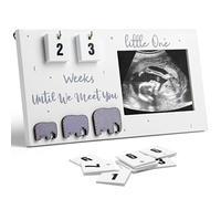 Sonogram Picture Frame with Countdown Weeks Ultrasound Photo Frame Display, Pregnancy Announcement Gift First Time Mom to Be Gifts