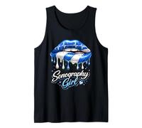 Sonographer Funny Drip Ultrasound Tech Sonography Girl Lips Tank Top