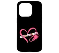 Sonographer Heart Ultrasound Medical Imaging Technician Case for iPhone 15 Pro