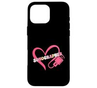 Sonographer Heart Ultrasound Medical Imaging Technician Case for iPhone 16 Pro Max
