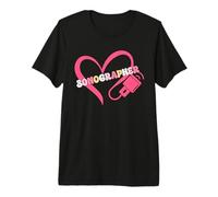 Sonographer Heart Ultrasound Medical Imaging Technician Premium T-Shirt