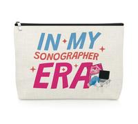 Sonographer Makeup Bag Thank You Gifts for Sonographer Radiologist Sonography Tech Gifts for Women Coworker Ultrasound Tech Cosmetic Bag Christmas Graduation Birthday Present Radiology Travel Pouch