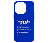 Sonographer Q & A T-Shirt Case for iPhone 14 Pro
