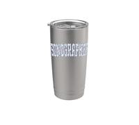 Sonographer Technologist RDMS Tech Blue Toile Floral Stainless Steel Insulated Tumbler