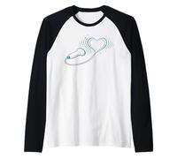 Sonographer Ultrasound Tech Heart Probe Love Scanner Raglan Baseball Tee