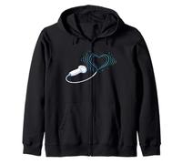 Sonographer Ultrasound Tech Heart Probe Love Scanner Zip Hoodie