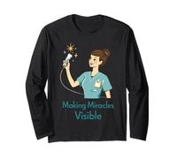Sonographer Ultrasound Tech Make Those Miracles Visible Long Sleeve T-Shirt