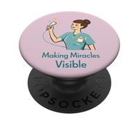 Sonographer Ultrasound Tech Make Those Miracles Visible PopSockets Adhesive PopGrip