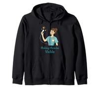 Sonographer Ultrasound Tech Make Those Miracles Visible Zip Hoodie