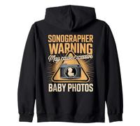Sonographer Warning May Cause Excessive Baby Photos Zip Hoodie