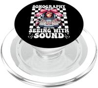 Sonography Seeing With Sound Echo Tech Echocardiography PopSockets PopGrip for MagSafe