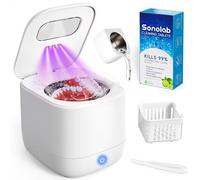 Sonolab Ultrasonic Retainer Cleaner Machine with Removable Tank and Cleaning Tablets
