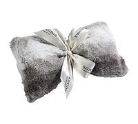 Sonoma Lavender Spa Mask, Heatable/Chillable Aromatherapy Eye Pillow with Lavender Infused Flaxseed Insert, Eye Compress for Stress Relief with Removable and Washable Cover (Platinum Angora)