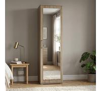 (Sonoma) Modern Entryway Wardrobe, Shoe Storage & Coat Rack - Hallway Storage Cabinet with Drawers & Hooks for Bedroom (50 cm W x 35 cm D x 180 cm H)