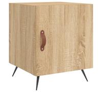 (sonoma oak, 1 pcs) vidaXL Bedside Cabinet Bed Table Nightstand Side Table White Engineered Wood