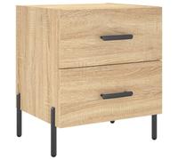 vidaXL Bedside Cabinet Sonoma Oak 40x35x47.5 cm Engineered Wood, Brown