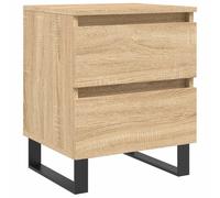 (sonoma oak, 1 pcs) vidaXL Bedside Cabinets Side Table Nightstand 2 pcs Sonoma Oak Engineered Wood
