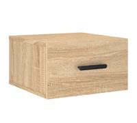 vidaXL Wall-mounted Bedside Cabinet Sonoma Oak 35x35x20 cm
