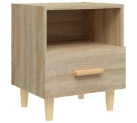 (sonoma oak, 1) vidaXL 1/2x Bedside Cabinet Drawer Cabinet Home Telephone Stand Multi Colours