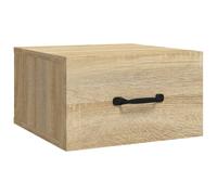 Vidaxl Wall-mounted Bedside Cabinet Sonoma Oak 35X35X20 Cm, Brown