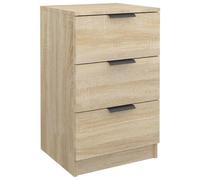 (sonoma oak, 1) vidaXL Bedside Cabinets Night Stand End Table Side Table Bed Drawer Cabinet