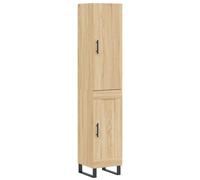 (sonoma oak, 1 wood door) vidaXL Highboard Sideboard Cupboard Side Board Storage Cabinet Engineered Wood