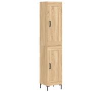(sonoma oak, 1 wood door) vidaXL Highboard Sideboard Tall Storage Cabinet Side Cabinet Engineered Wood
