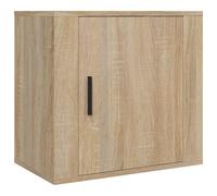 (Sonoma oak, 1 x Bedside cabinet) vidaXL 1/2x Wall-mounted Bedside Cabinet Floating Nightstand Multi Colours