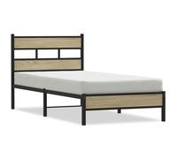 Metal Bed Frame without Mattress Bed Base Bedstead Entertainment Centre vidaXL