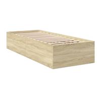 vidaXL Bed Frame without Mattress Sonoma Oak 100x200 cm