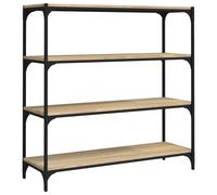 Book Cabinet Engineered Wood and Steel Media Rack Multi Colours/Sizes vidaXL