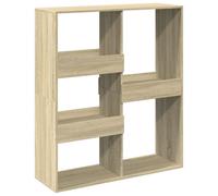 vidaXL 5 Shelf Sonoma Oak Bookcase - Size: 115 x 33 x 100cm - Brown - Wilko