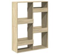 (sonoma oak, 100 x 33 x 135 cm) vidaXL Room Divider Privacy Screen Room Partition Bookcase Engineered Wood