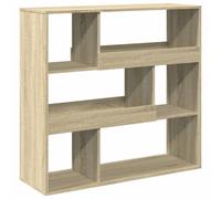Room Divider Storage Cabinet Book Shelf Sonoma Oak Engineered Wood vidaXL