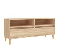 (sonoma oak, 100 x 34.5 x 44.5 cm) vidaXL TV Cabinet TV Unit Storage Cabinet Media Unit Cupboard Engineered Wood