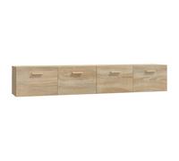 2x Wall Cabinets Engineered Wood Storage Cabinet Multi Colours/Sizes vidaXL