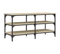 (sonoma oak, 100 x 38.5 x 49 cm) vidaXL Shoe Bench Hallway Shoe Cabinet Storage Bench Seat Engineered Wood